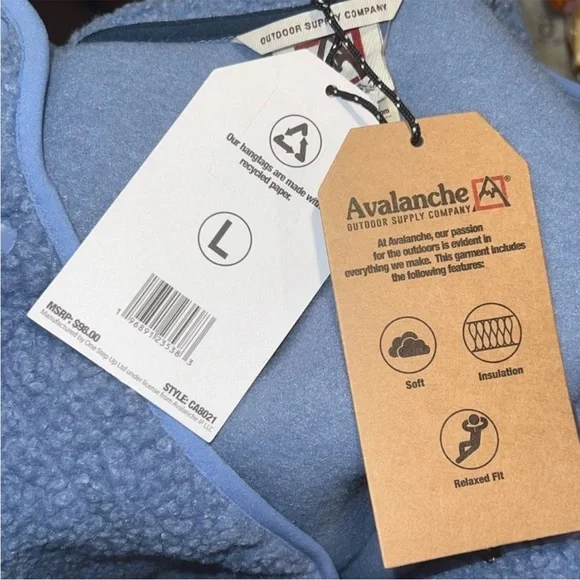 Avalanche Kids Blue Puffer Jacket - Picture 2 of 7